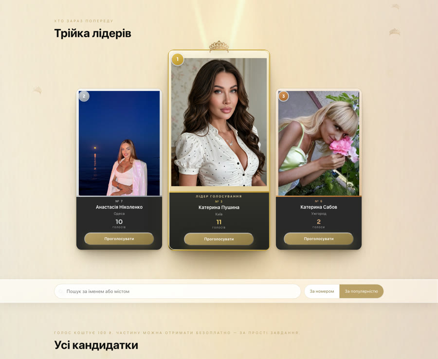 Online voting platform